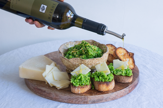Fava Bean & Pecorino Crostini