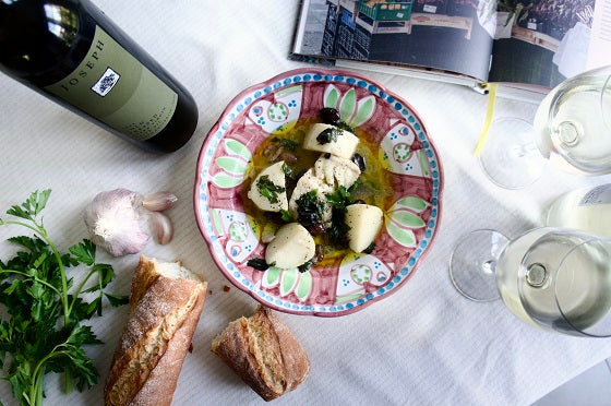 Poached Ling Fish with Potatoes and Black Olives