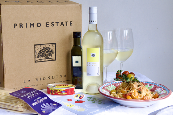Free pasta kit with our white wine special!