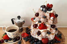 Pandoro Christmas Tree Cake