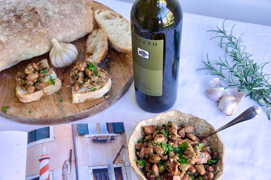 Borlotti Bean Stew with Crispy Pancetta