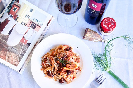 Fennel and Salami Pasta