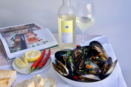 Mussels in White Wine Broth