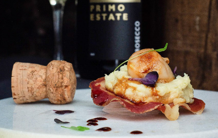 Seared Scallops with Pancetta and Cauliflower Purée