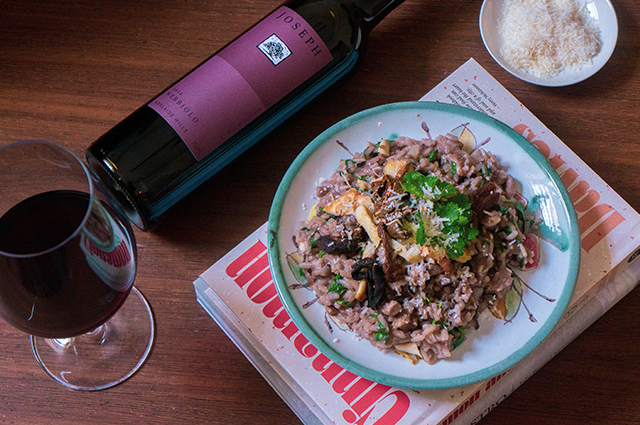 Nebbiolo Mushroom Risotto