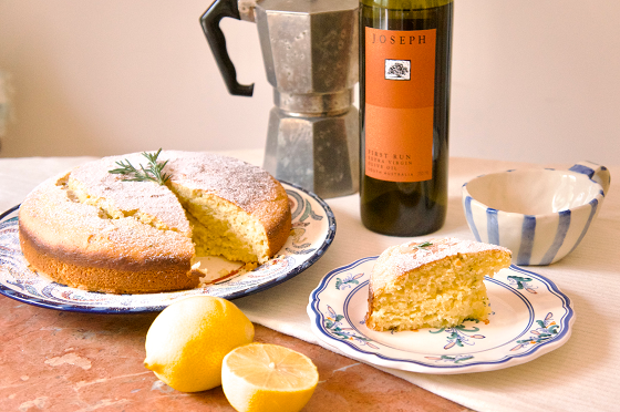 Olive Oil & Rosemary Cake