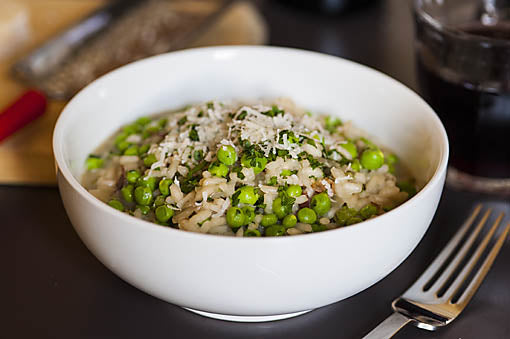 Pancetta and Pea Risotto