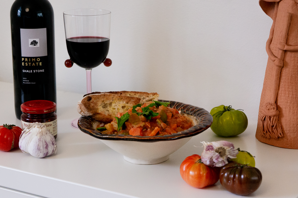Tuscan White Bean Stew with Sicilian Olives